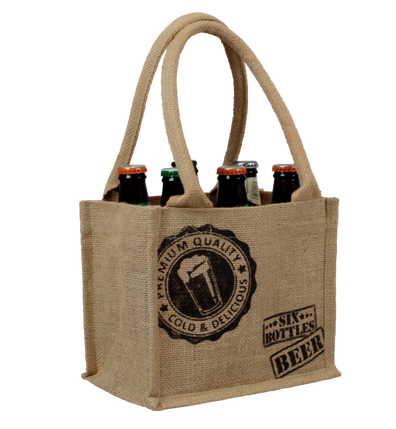 6er Herren- Handtasche aus Jutte